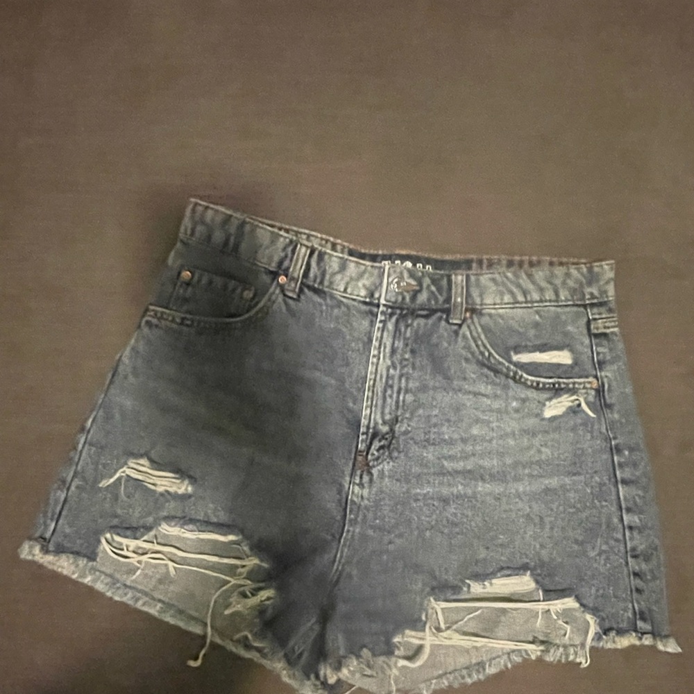 Old Navy Blue Jean Shorts Distressed Cut-Off Style